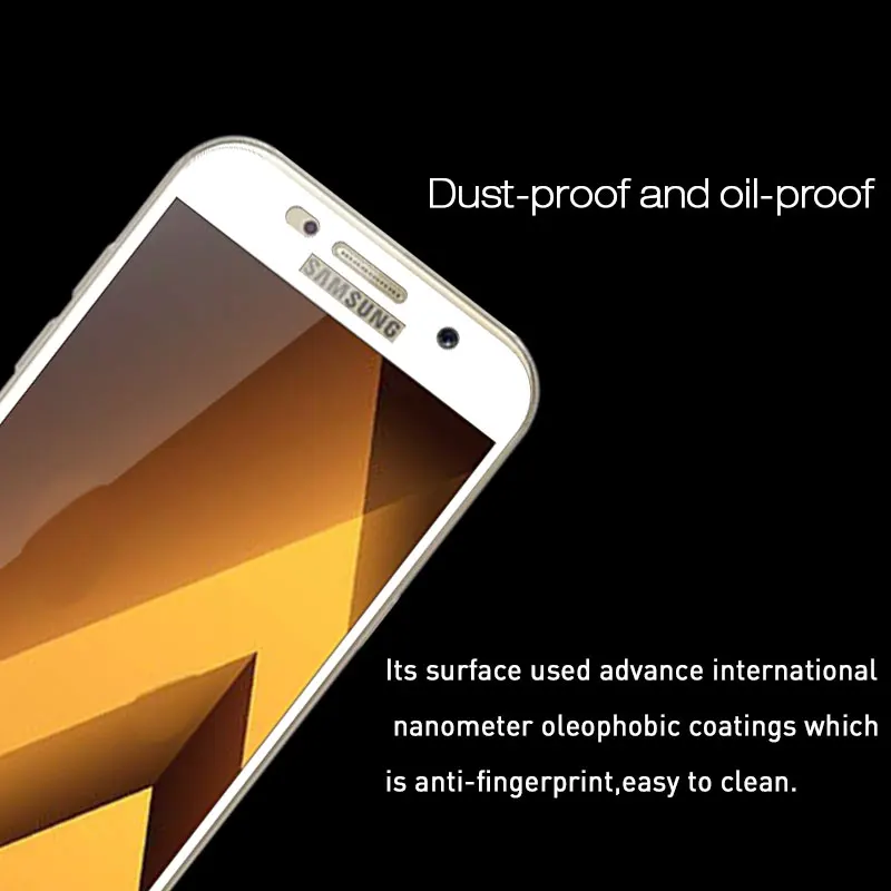 

Full Cover Tempered Glass For Samsung A5 2017 5.2'' Screen Protector Protect Film For Galaxy A5 2017 A520 Phone Glass