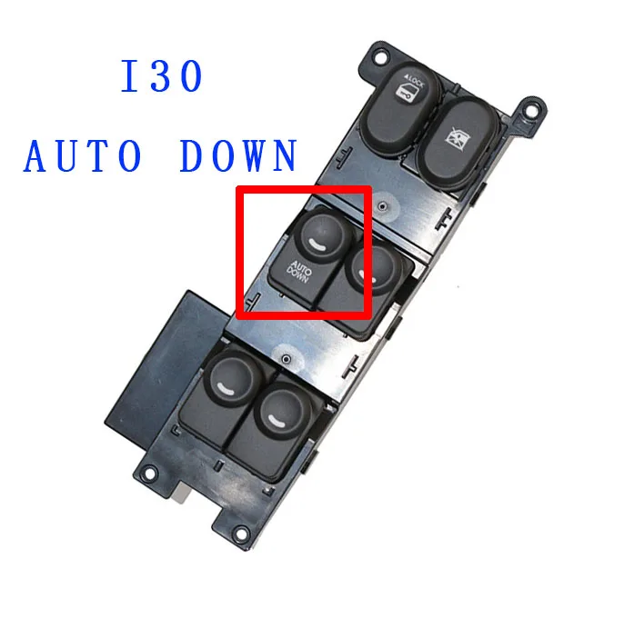Для i30 драйверы мастер электрический стеклоподъемник регулятор управления Переключатель аксессуары 935702L010 935802L010 835752L01 - Название цвета: Коричневый