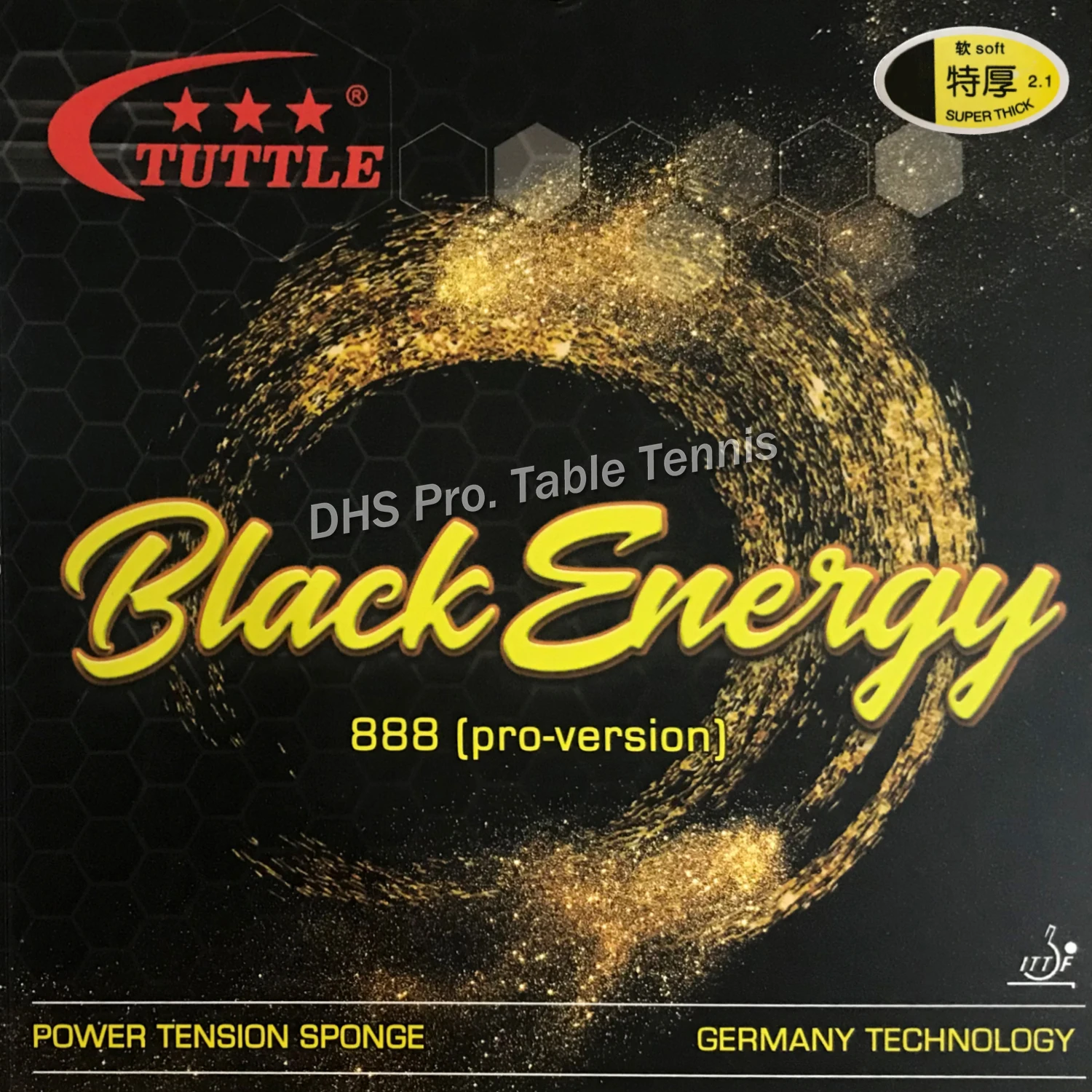 Tuttle Black Energy 888 немецкая губка для торта 40+ резина для настольного тенниса, резина для пинг-понга