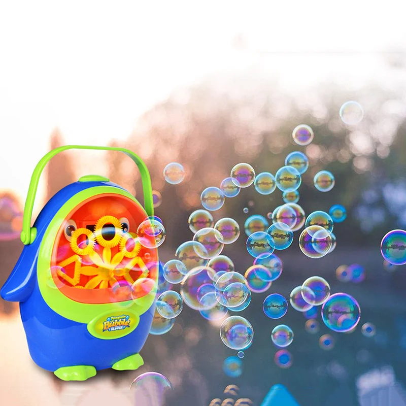 Cute Funny Penguin Automatic Bubble Machine Blower Maker Party Summer Outdoor Toy for Kids For Children Party Birthday Gift