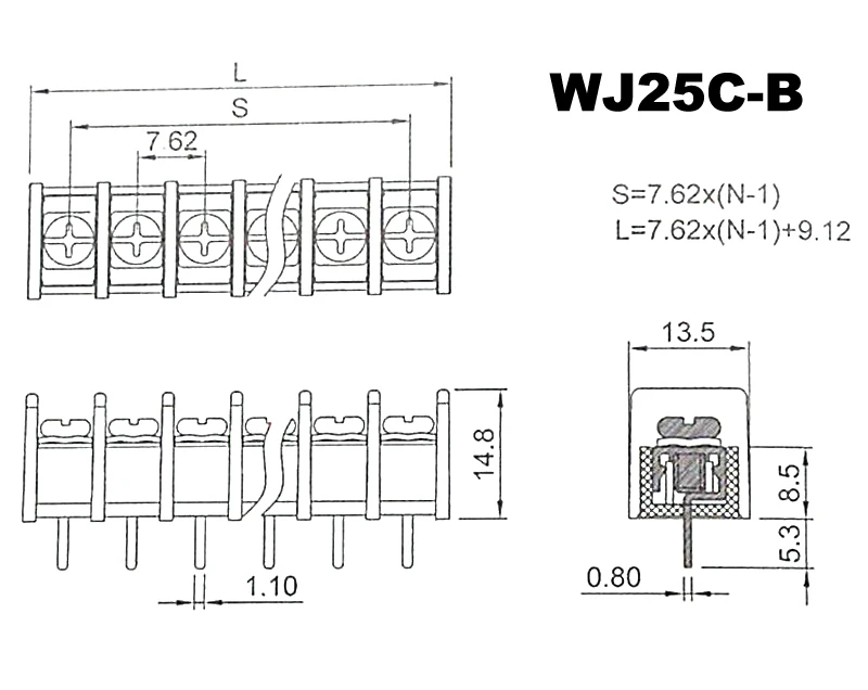 WJ25C-B size