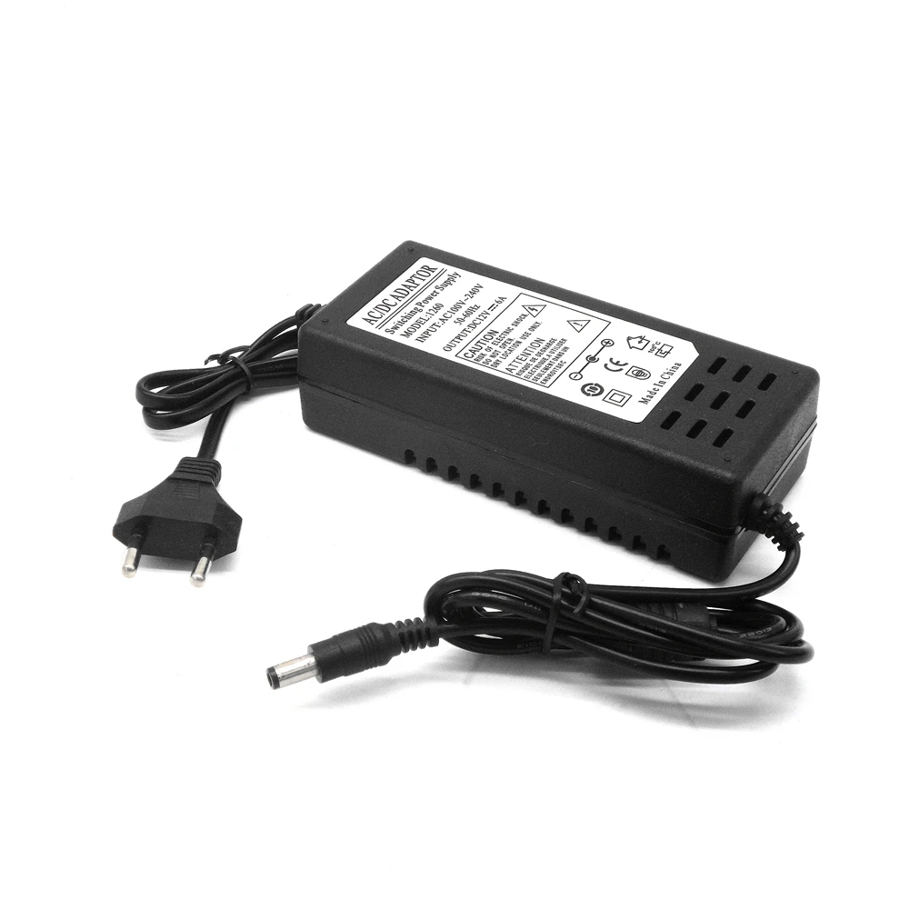 Дешевый Преобразователь напряжения постоянного тока AC100V 240V DC 12 В 6A Мощность адаптер для Светодиодный свет аудио цифровой автомобильный усилитель ...