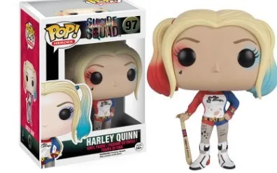 FUNKO POP отряд самоубийц Харли Квинн Джокер Дэдшот 10 см Виниловая фигурка