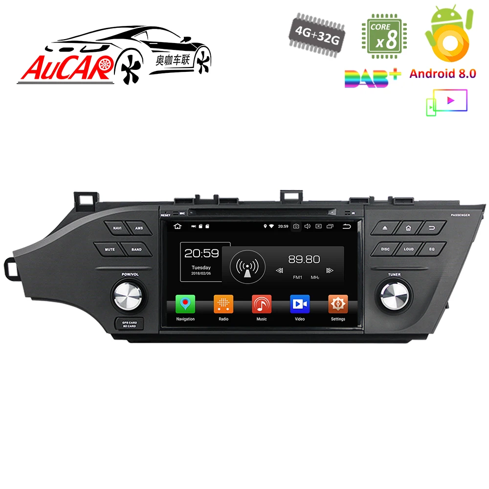 Android 8.0 for Toyota Avalon Android radio 2015 - 2017 GPS Navigation system Bluetooth GPS Car Radio Stereo WIFI 4G AUX touch