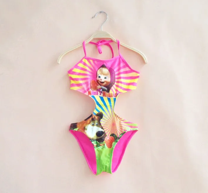 VIKITA Mädchen Badeanzug - Buntes Bikini Set Für Kinder 4-10 Jahre