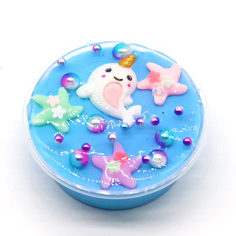 

glue for slime Slime color mud toy toys for children clay slime sprinkles educational toys for children foam beads for slime