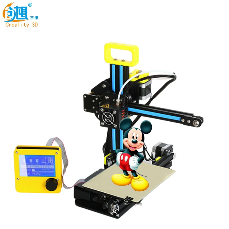 

2017 Creality 3D CR-7 prusa i3 Aluminum Heated Cheap Mini 3D printer 3D DIY KIT 12864 LCD n filaments+tools+HotBed for free