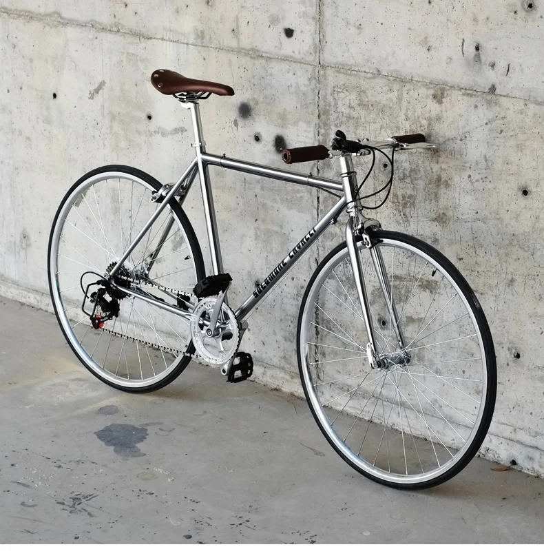 New Brand 52cm carbon steel frame 700CC wheel 7 speed Retro road bike outdoor sport bicicletas bicycle
