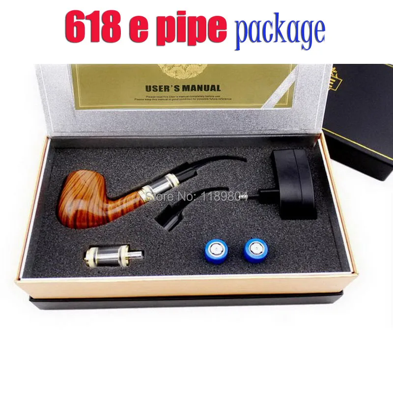 ==> [Free Shipping] Buy Best 1set E Pipe 618 Electronic Cigarettes 1200 Puffs Old-Fashioned Vapor E Smoking Wooden Pipe kit without the battery 18350 Online with LOWEST Price
