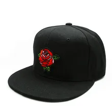 Ldslyjr Роза, вышивка Цветочная хлопковая Бейсбол Кепки хип-хоп бейсболка с возможностью регулировки размера Шапки для мужчин и женщин 188