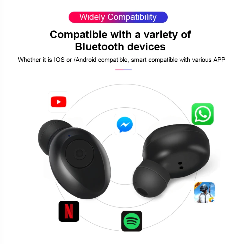 TWS 5,0, беспроводные Bluetooth наушники, наушники, беспроводные стерео наушники-вкладыши, гарнитура с микрофоном для смартфона, наушники