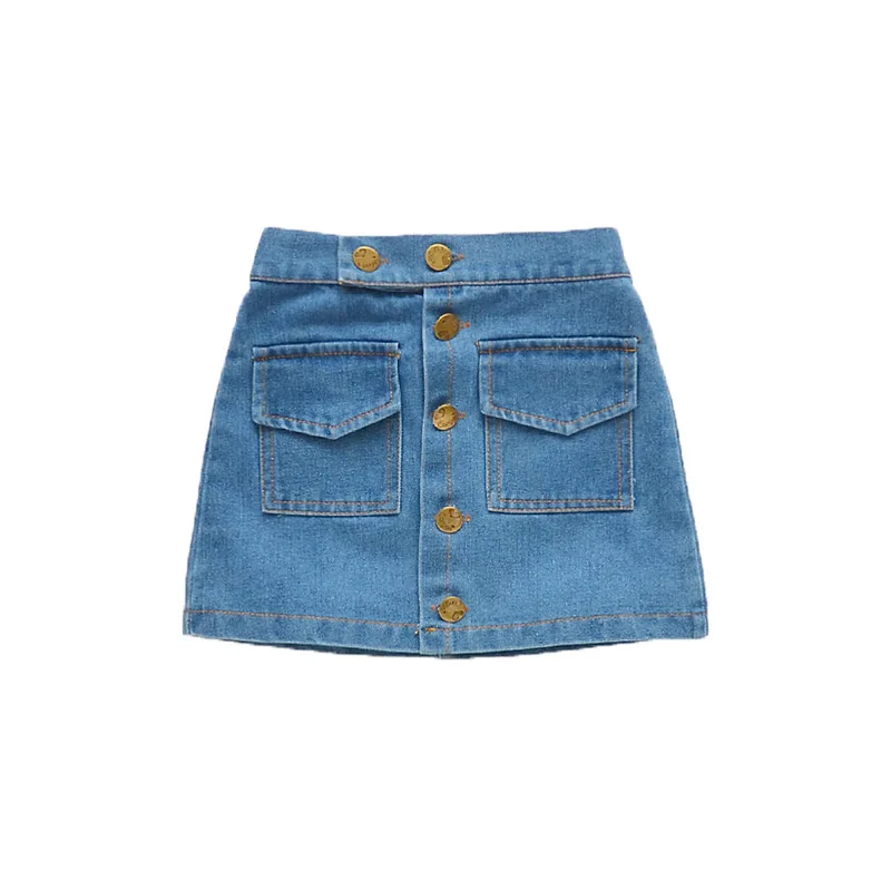 

Little Girls Skirt Summer 2019 New Children Denim Skirt Kids Party Jeans Tutu Mini Skirt Above Knee Girls Clothes