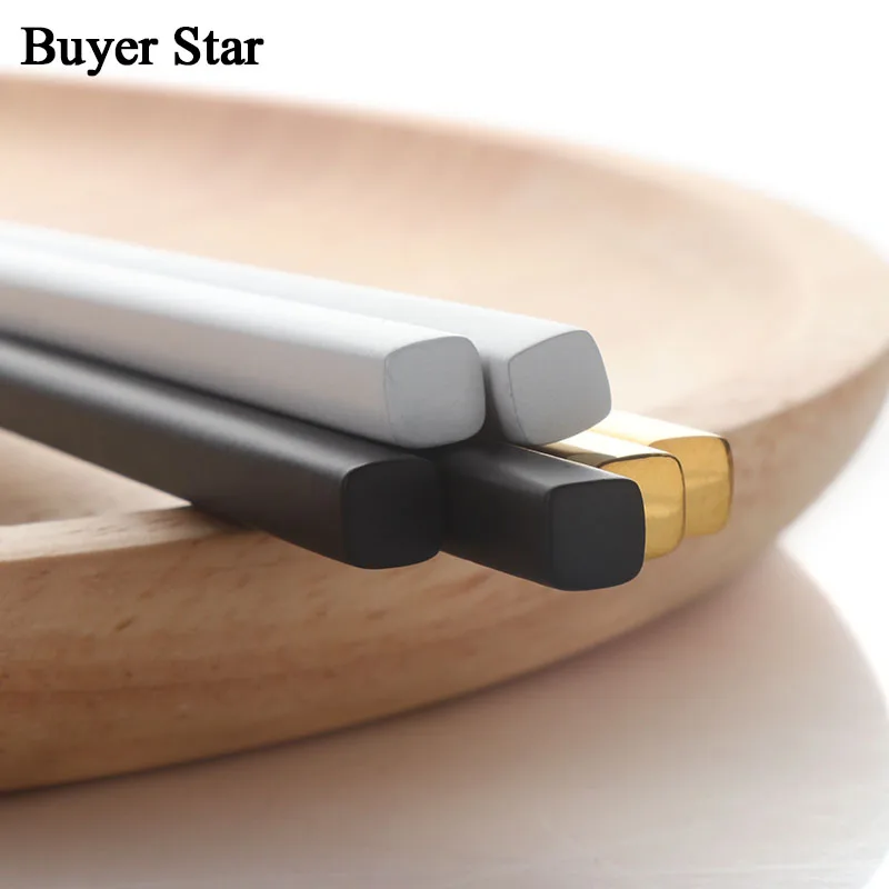 Аксессуары для кухни 5 пар 304 дюйма из нержавеющей стали|silver chopstick|sushi stickschopsticks chinese