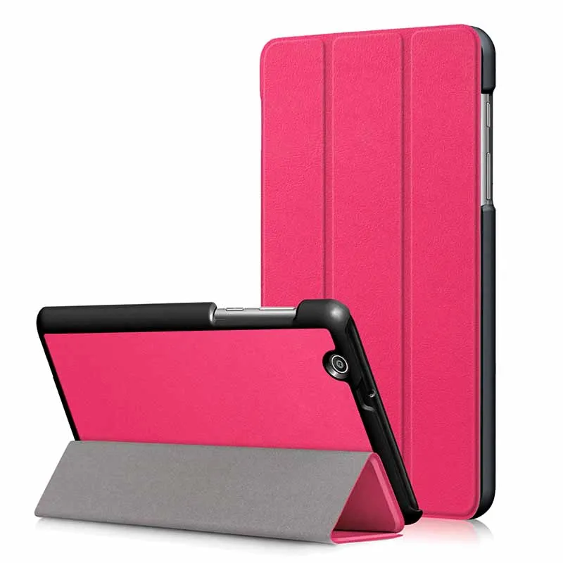 Для huawei MediaPad T3 10 9,6 дюймов чехол для планшета для huawei T 3 10 9,6 ''AGS-L03 Смарт Флип кожаный чехол с подставкой+ стилус - Цвет: Rose Red