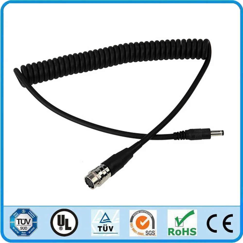 DC 12v штыревой к 12 Pin Hirose спиральный кабель питания GH4 Power B4 2/3 &quotдля Fujinon Canon Nikon Servo Zoom