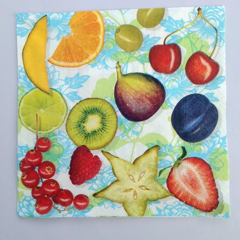 2 x Decoupage Paper Napkins Paper + Design 33*33 cm 3 ply delicious