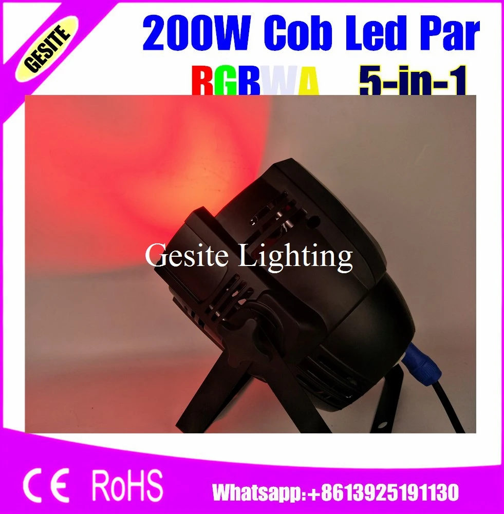 200 Вт RGBWA Par 64 COB LED Light корпус Blacklight Led PAR Can с DJ Disco Stage Bar Club DMX 512 контроллер|cob led par|par 64dmx