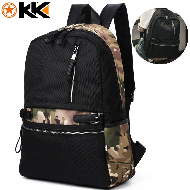 KAKA 2188 нейлоновый рюкзак для студентов колледжа подростка камуфляжный черный