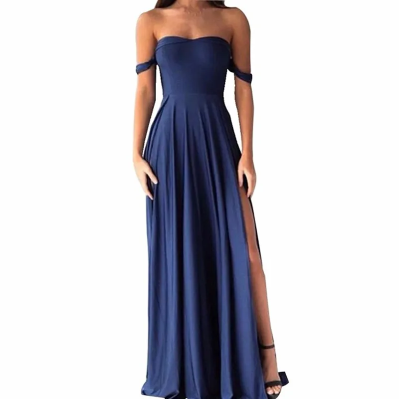 navy blue and pink bridesmaid dresses