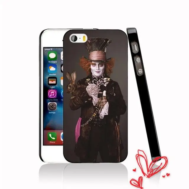 Tim Burton Mad Hatter Mobile Phone Case Cover For iPhone 4 5s 5c SE 6 6s 6plus 6splus 7 7Plus Samsung galaxy A5 j5 s5 s6 s7 |
