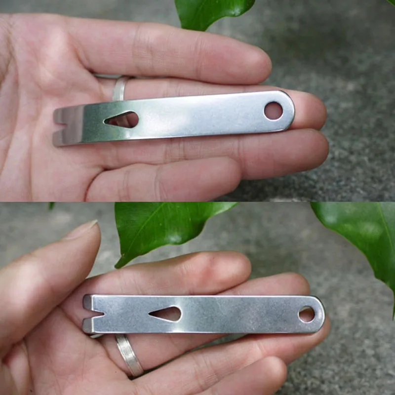 Nuevas llegadas Mini acero inoxidable del bolsillo Pry Bar deportes al aire libre Camping autodefensa táctica seguridad defensa personal herramientas