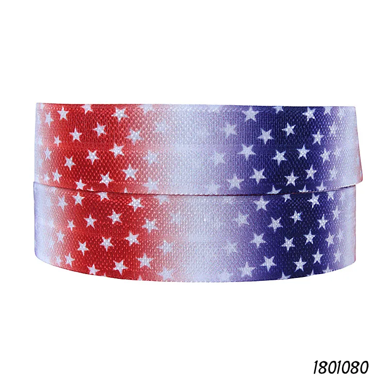 

FLRA FOE July 4th ombre elastic ribbon for DIY baby headband