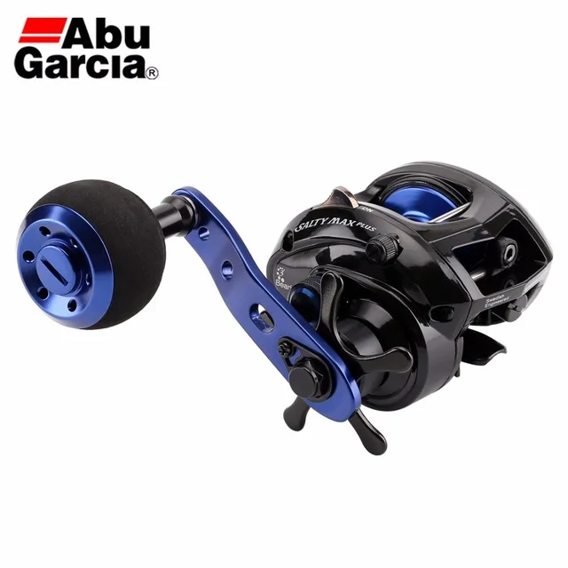 Original Abu Garcia SALTY MAX PLUS Baitcasting Fishing Reel 6.2:1 225g 5.0kg 2+1BB Fresh&Saltwater C6 Carbom Fishing Reel