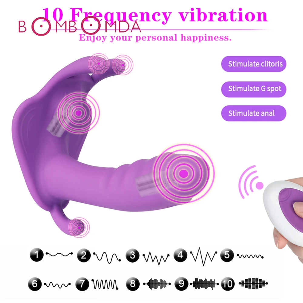 Wearable Panties Dildo Vibrator For Women Remote Control Female Masturbator Butterfly Vibrating Adult Sex Toy Woman | Красота и