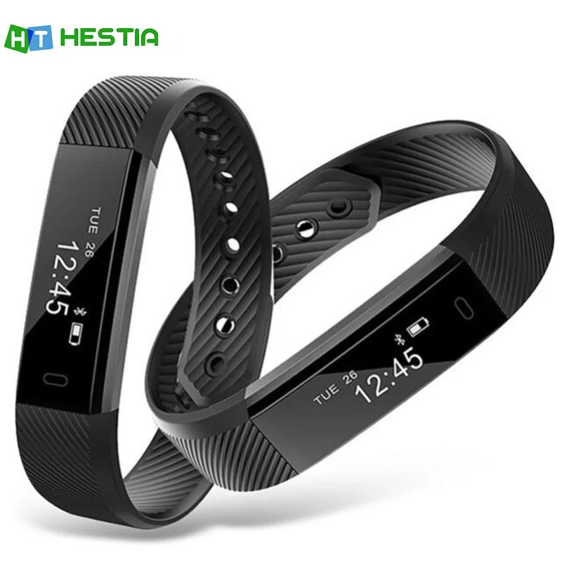 ID115 Fitness Bracelet Tracker Pedometer Smart Band Activity Sleep Monitor For IOS Android | Электроника