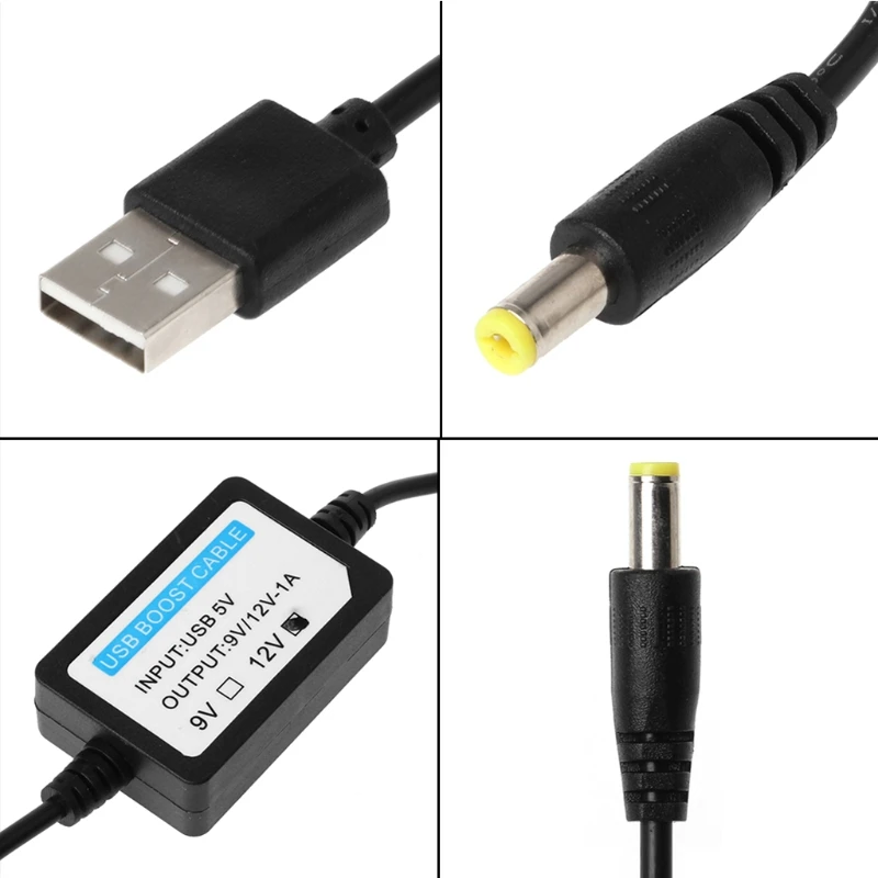 OOTDTY USB 5 В до 12 В 5,5x2,1 мм повышающий Кабель-адаптер для Wi-Fi роутера светодиодный светильник