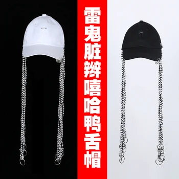 

2018 costume accessories hip-hop Baseball Cap Black and white Reggae dreadlocks adjustable peaked cap