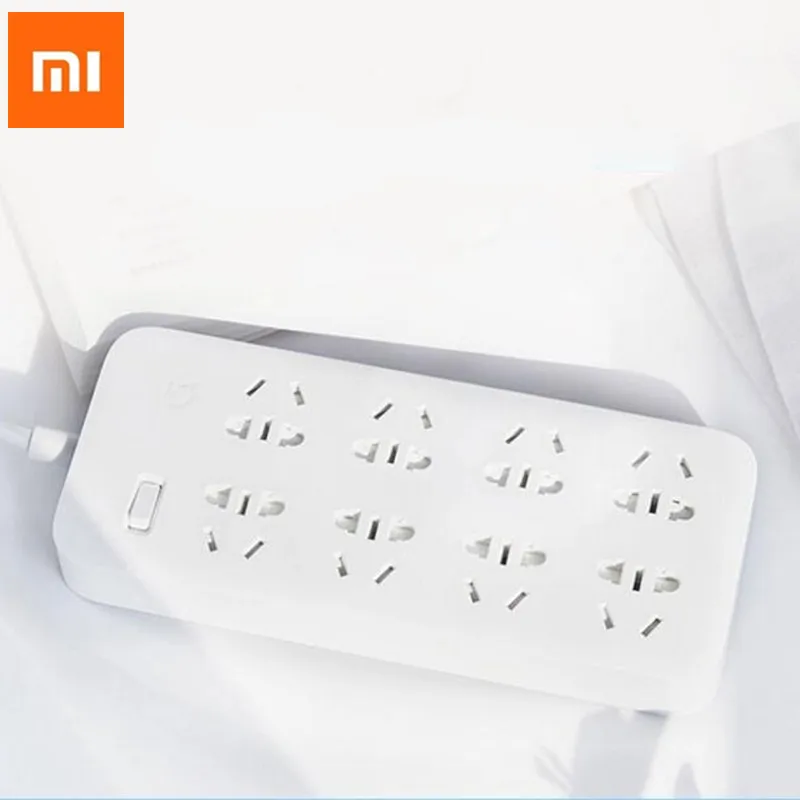 

New Xiaomi Mijia no usb Power Strip 3 6 8 Ports Plug Socket Extension Socket Plug Power Strip Home Electronics for mihome H20