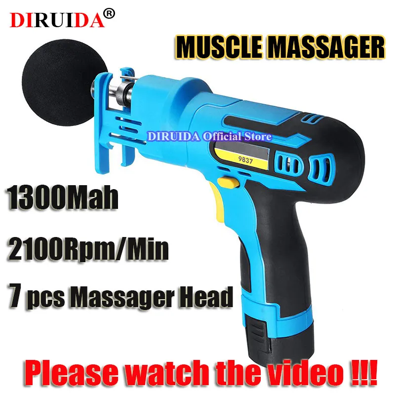 

100% Original Massage Gun Muscle Massager High Frequency Vibration Massage Relax Muscle Tools Body Relaxation Pain Relief Tool