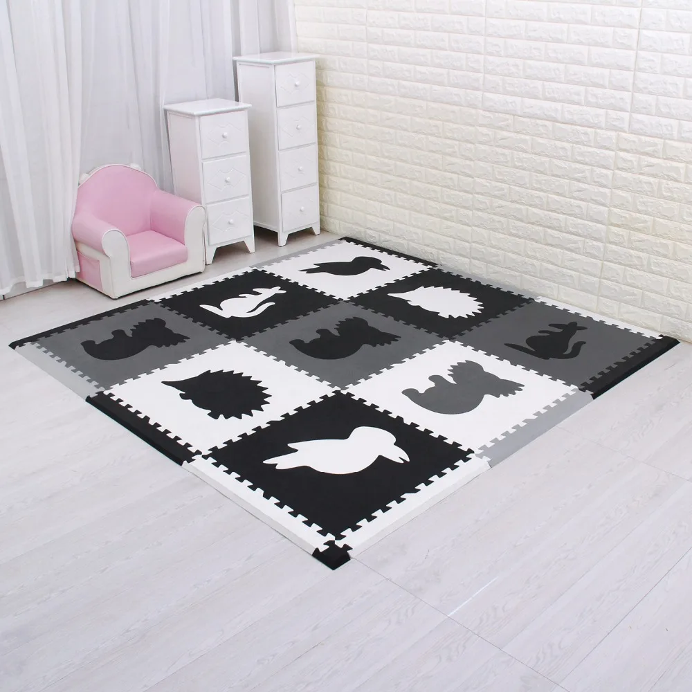 meiqicool Quality 60*60CM Baby EVA Floor Mat Children Kids Play Game
