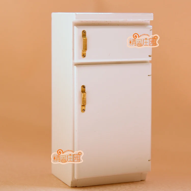 Детские Мини Деревянные 1/12 весы кукольный домик мебель холодильник миниатюрная гостиная игрушка 13 см