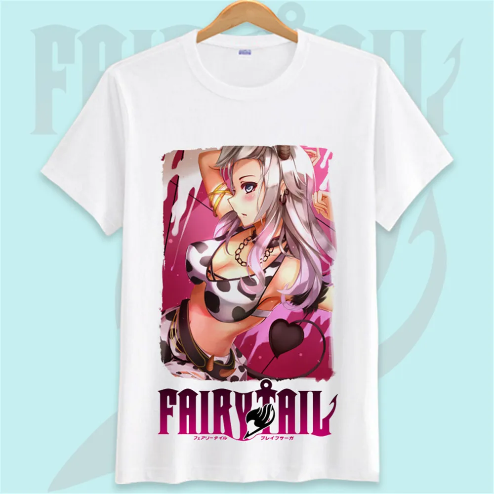 Cosplay&Ware [0]T-shirts Fairy Tail Cosplay T Shirt Black O-neck Short Sleeve Costumes Magical Tops Tees Adult Kid -Cosplay&Ware anime Shop