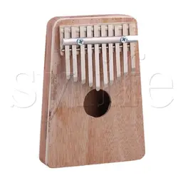 10 ключей Деревянный Африка калимба Mbira палец большой палец пианино Деревянный инструмент