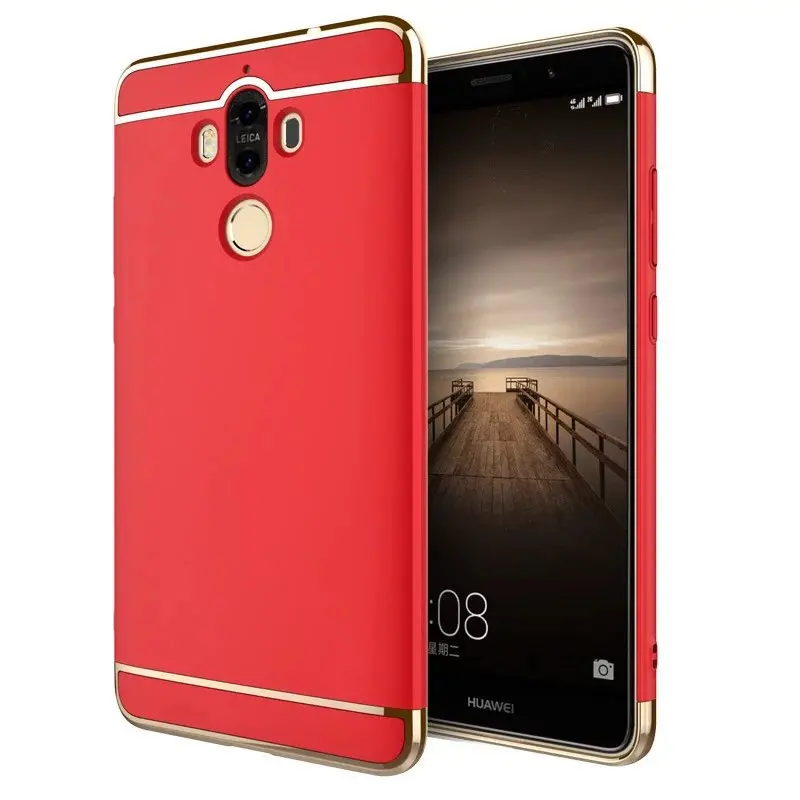 Для Huawei P10 Lite чехол Гальванизированный 3 в 1 Жесткий ПК для Ascend P9 plus mate 9 10 pro
