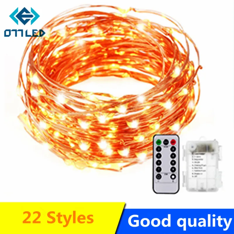 New 1M 2M 5M Copper Silver Wire LED String lights Waterproof Holiday lighting For Fairy Christmas Tree Wedding Party Decoration New 1M 2M 5M Copper Silver Wire LED String lights Waterproof Holiday lighting For Fairy Christmas Tree Wedding Party Decoration