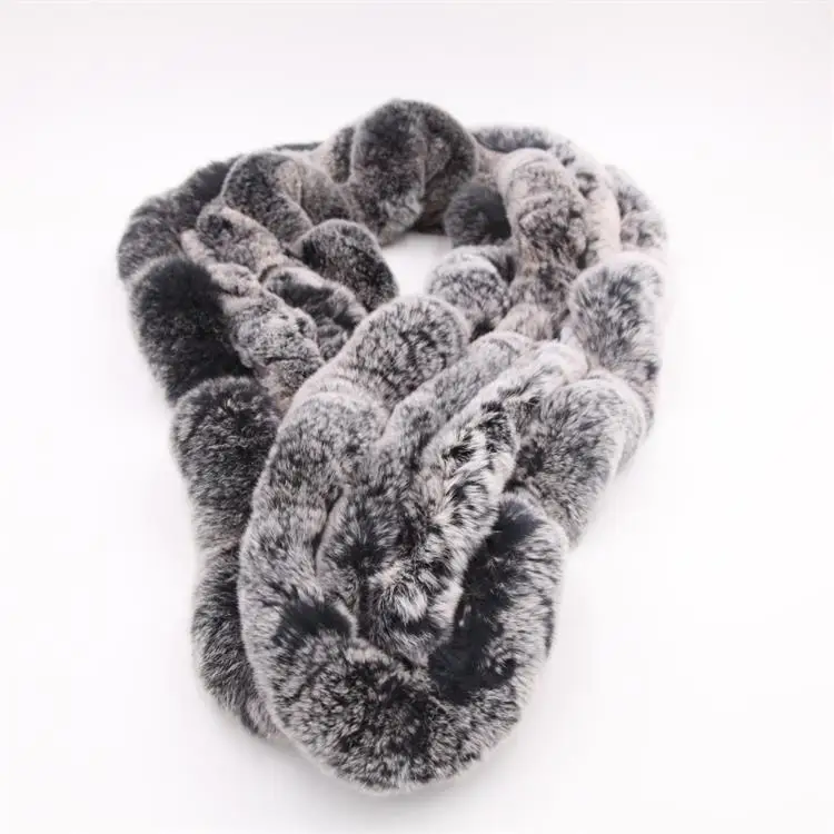 Winter Scarf Women New 2017 Natural Rex Rabbit Fur Scarves Female Thick Warm Genuine Fur Shawl Best Seller (7)