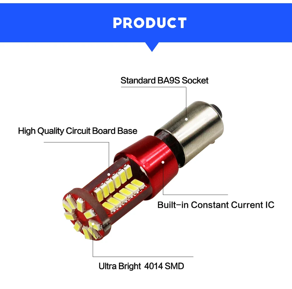 Aeing 1 шт. T11 T4W W6W H6W BA9S 3014 57SMD Canbus светодио дный ошибок светодио дный Клин двери узнать свет лампы xenno белый красные, синие