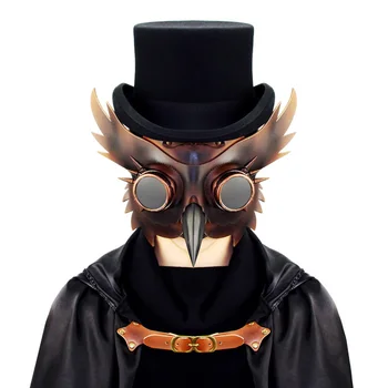

Steampunk Plague Bird Mask Doctor Mask Long Nose Cosplay Fancy Mask Exclusive Gothic Retro Rock Leather Halloween Mask
