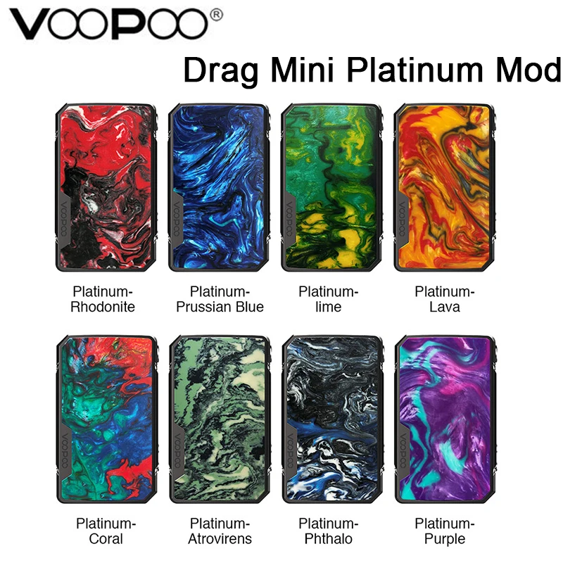 Discount  New Original VOOPOO Drag Mini Platinum Mod Box Vape 177W Built-in 4400mAh battery Fit UFORCE T2 Tan