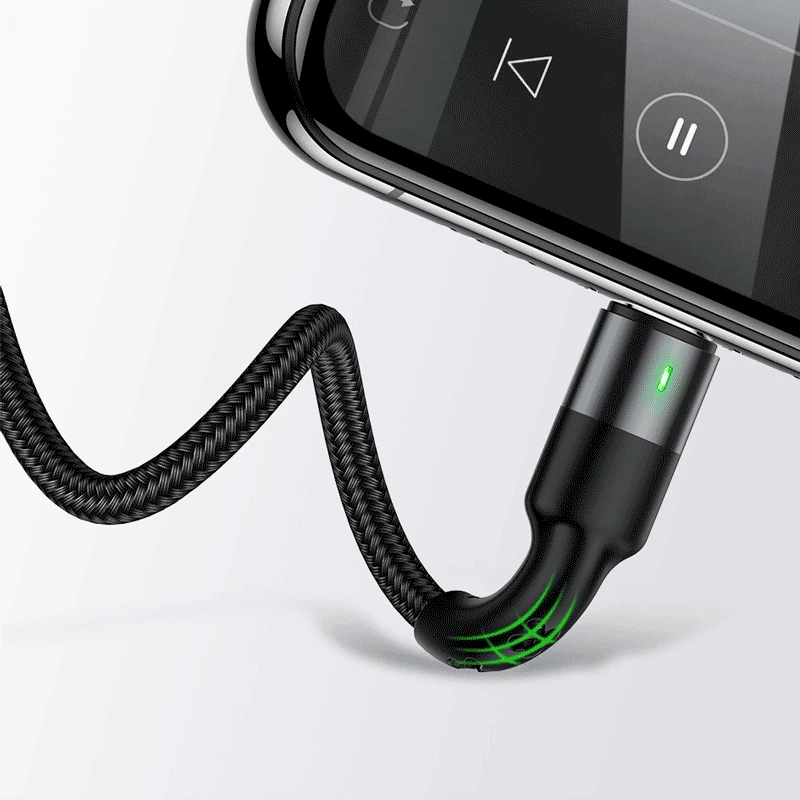 USAMS 1.2 m 3in1 الهاتف كابل يو اس بي نوع C المصغّر usb ل فون X 8 7 6 باد 3A شحن سامسونج المصغّر usb USB C ل كابل iphone
