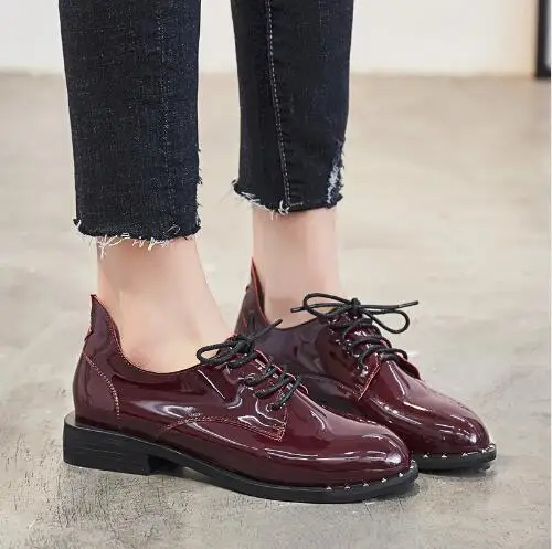 Женские туфли оксфорды в британском стиле из мягкой кожи|oxford flats|oxford shoes womenleather