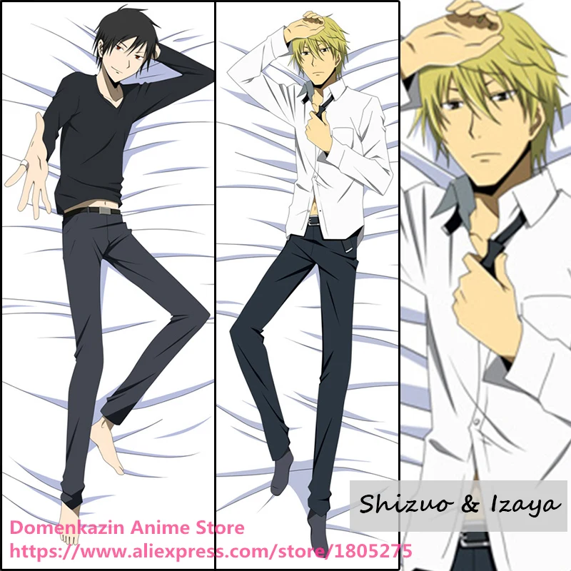 

Japanese Anime DuRaRaRa!! DRRR Shizuo & Izaya Cool Male Pillowcase decorative Dakimakura Hugging Body Pillow Case Cover