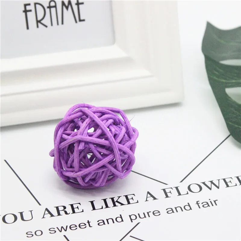 20 unids/lote 3 cm bolas de caña de mimbre Patio jardín Navidad adorno DIY ventana boda cumpleaños fiesta Decoración 20 unids/lote 3 cm bolas de caña de mimbre Patio jardín Navidad adorno DIY ventana boda cumpleaños fiesta Decoración