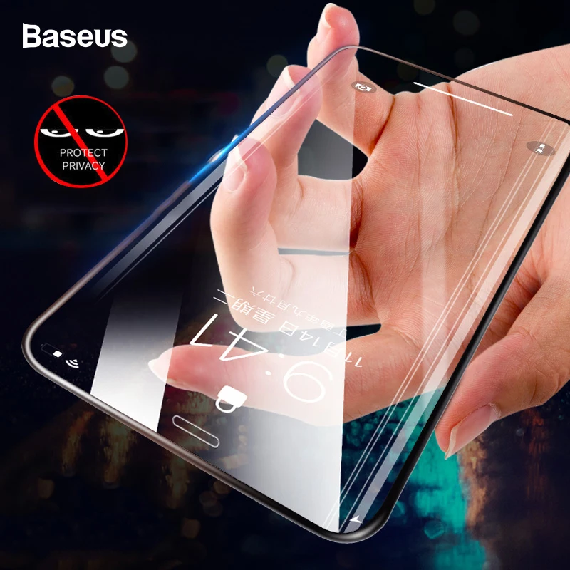 Baseus 0.23mm Anti peep Screen Protector For iPhone Xs Max XR XS