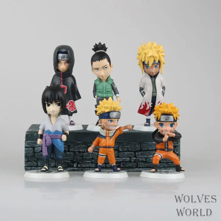 Freeshipping Anime Japonés Naruto Inuzuka Kiba Kakashi Naruto Uchiha 