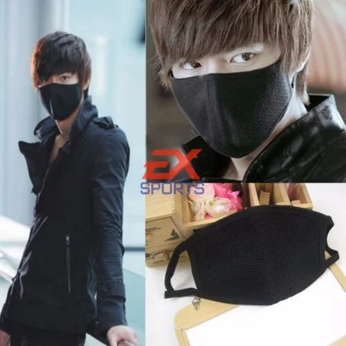 New Unisex Men Women Cycling Anti-Dust Cotton Mouth Face Mask Respirator Black  (6)